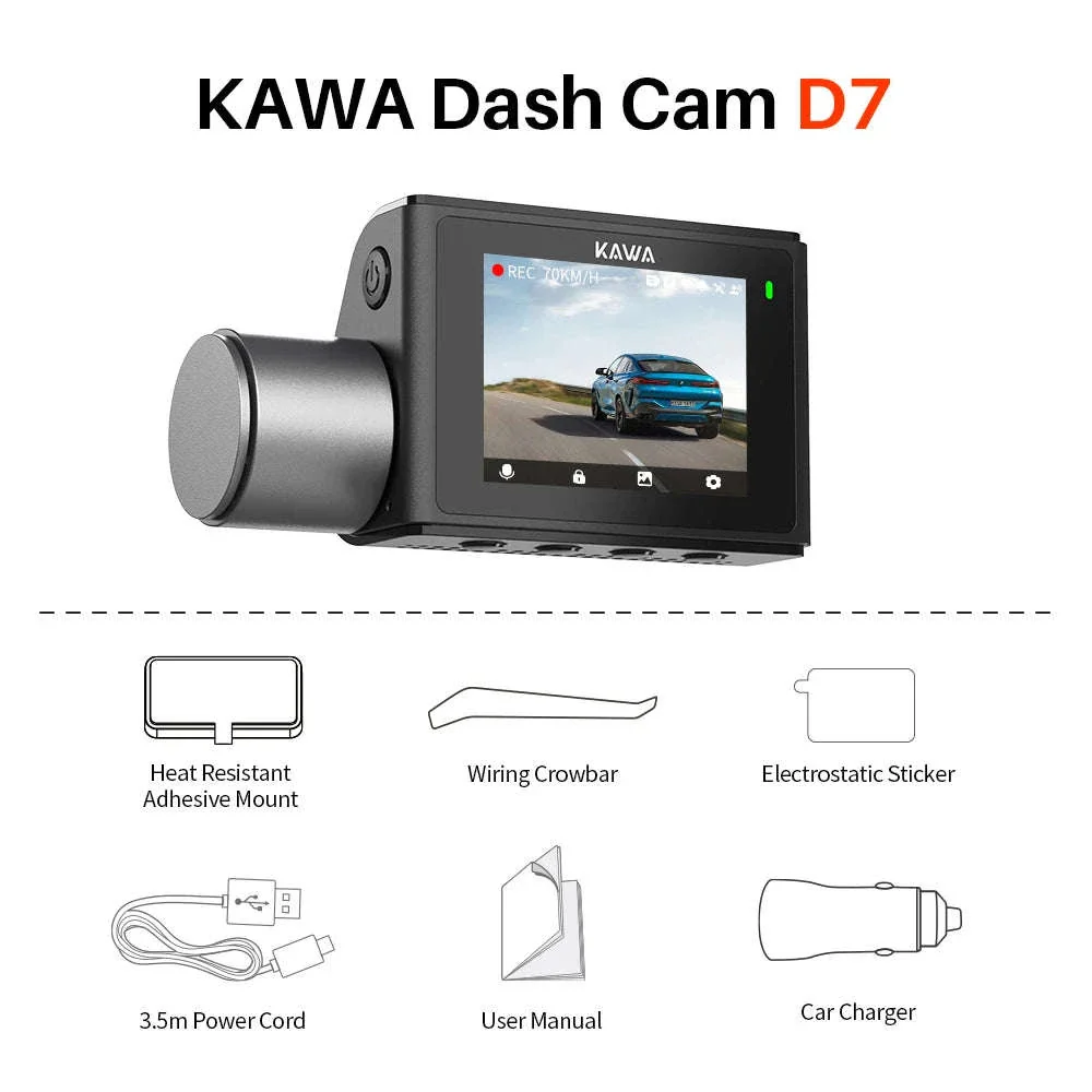 4K Front & Rear Dash Cam with GPS, WiFi 6 & Voice Control - Image 23