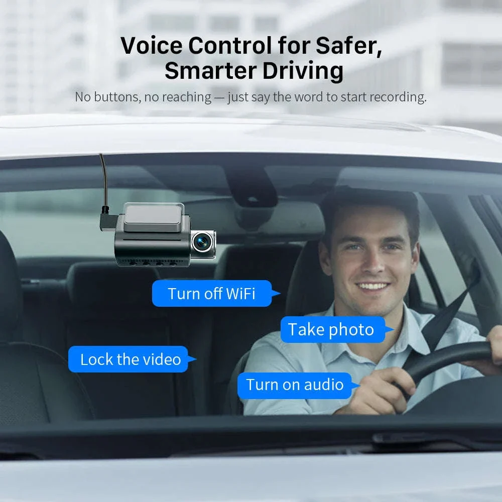 4K Front & Rear Dash Cam with GPS, WiFi 6 & Voice Control - Image 3