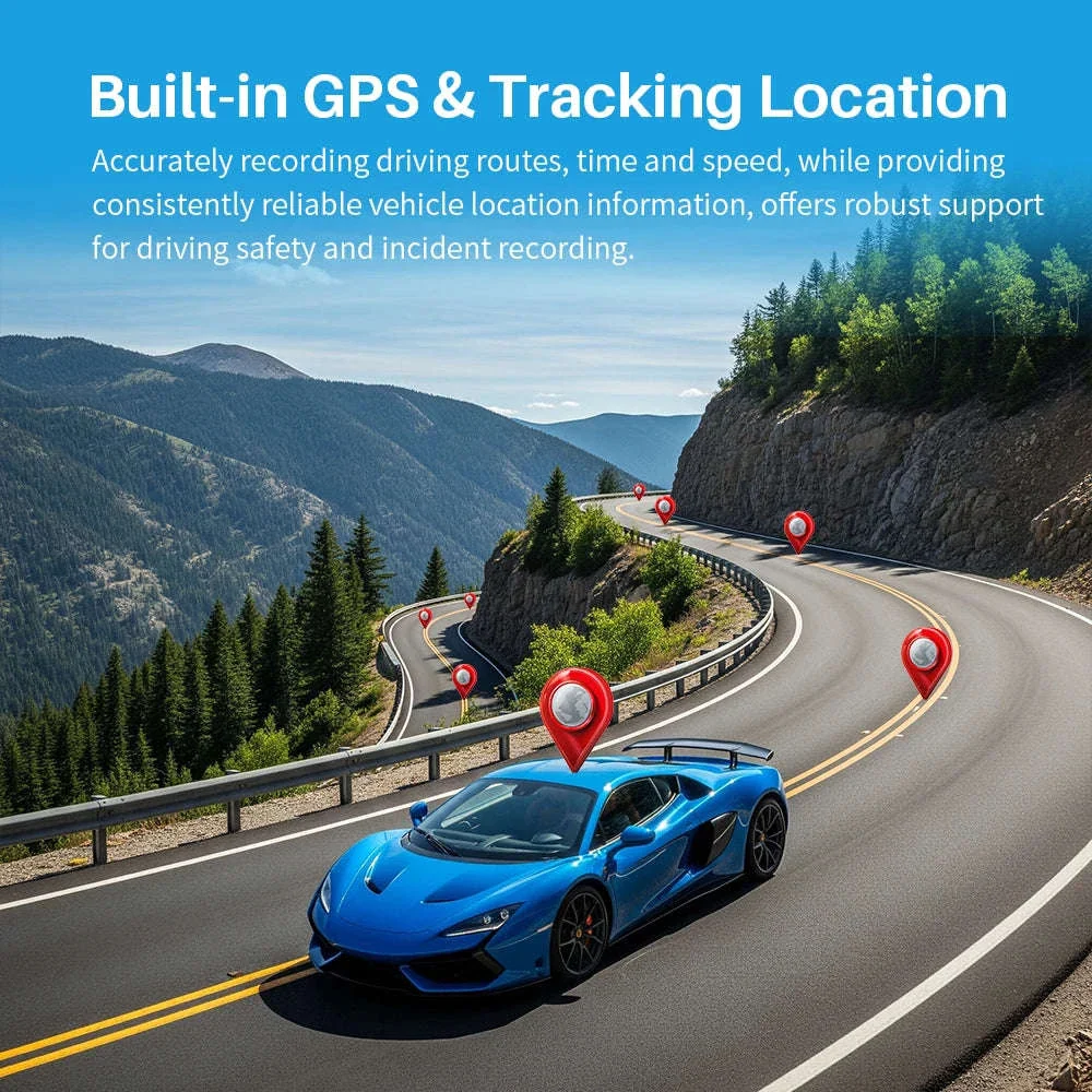 4K Front & Rear Dash Cam with GPS, WiFi 6 & Voice Control - Image 4