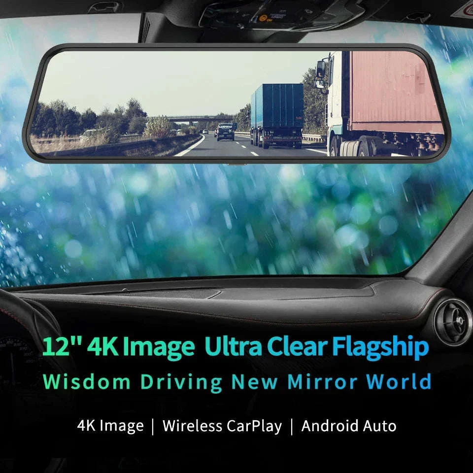 4K Touch Screen Car Dash Cam with Rear Camera - Image 12