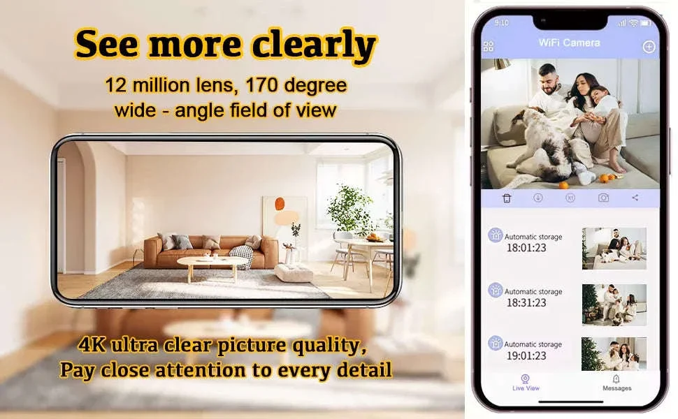 360° WiFi Security Camera with 1080P HD, Night Vision & Motion Alerts - Image 10