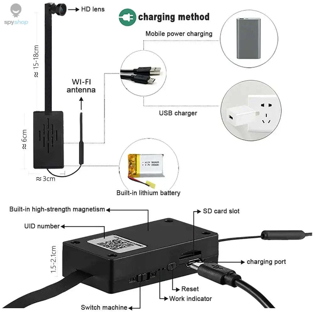 4K Mini WiFi Camera for DIY Surveillance and Remote Viewing - Image 3