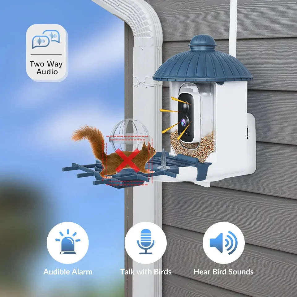 Smart Bird Feeder Camera with Solar Power, 4MP HD WiFi - Image 9