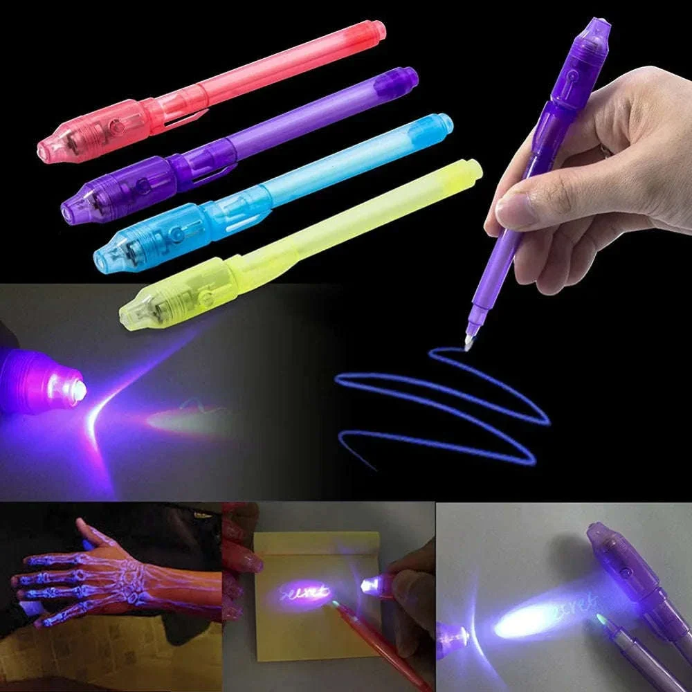 Invisible Ink Pens 4-Pack with UV Light for Secret Messages - Image 18