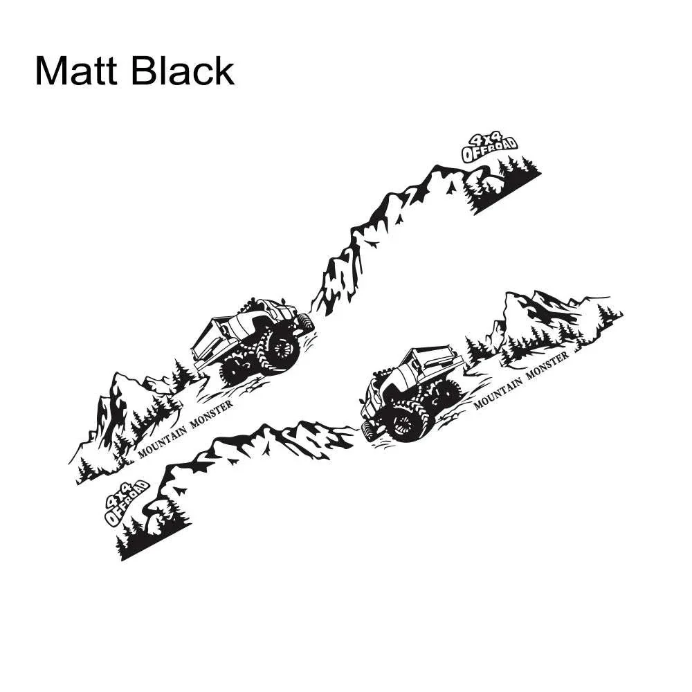 4X4 Off Road Mountain Car Side Sticker - Image 16