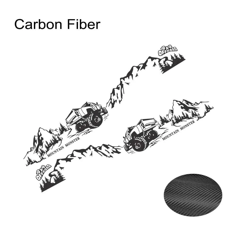 4X4 Off Road Mountain Car Side Sticker - Image 22