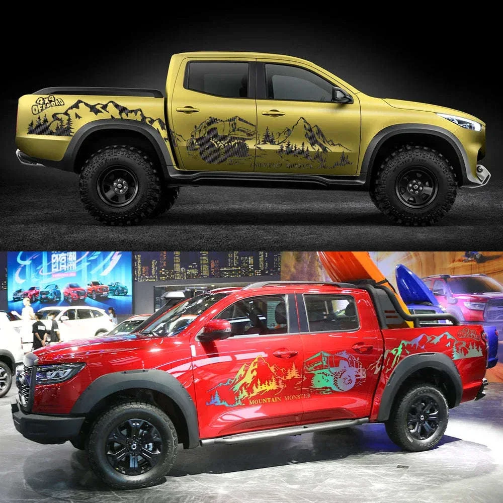 4X4 Off Road Mountain Car Side Sticker - Image 3