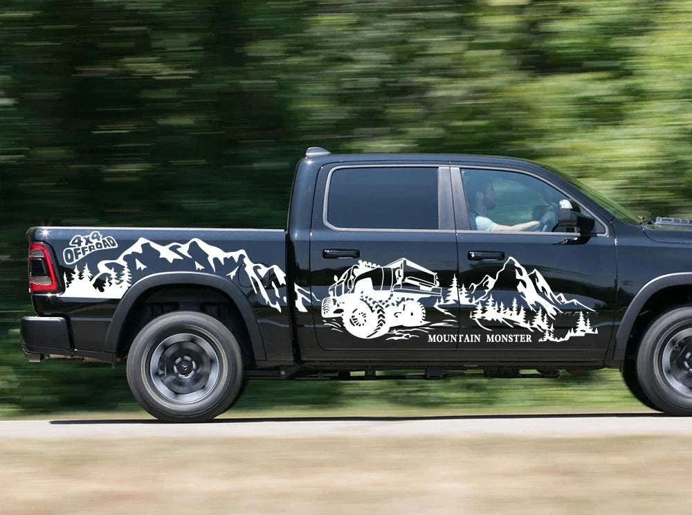 4X4 Off Road Mountain Car Side Sticker - Image 8