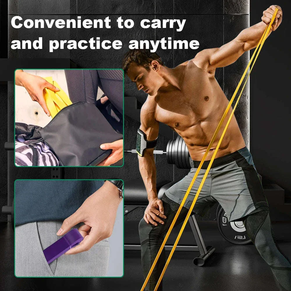 Fitness Resistance Band Set for Strength, Stretching, and Training - Image 6