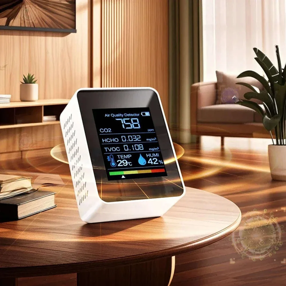 5-in-1 Air Quality Monitor with CO₂, TVOC & Formaldehyde Detection - Image 16