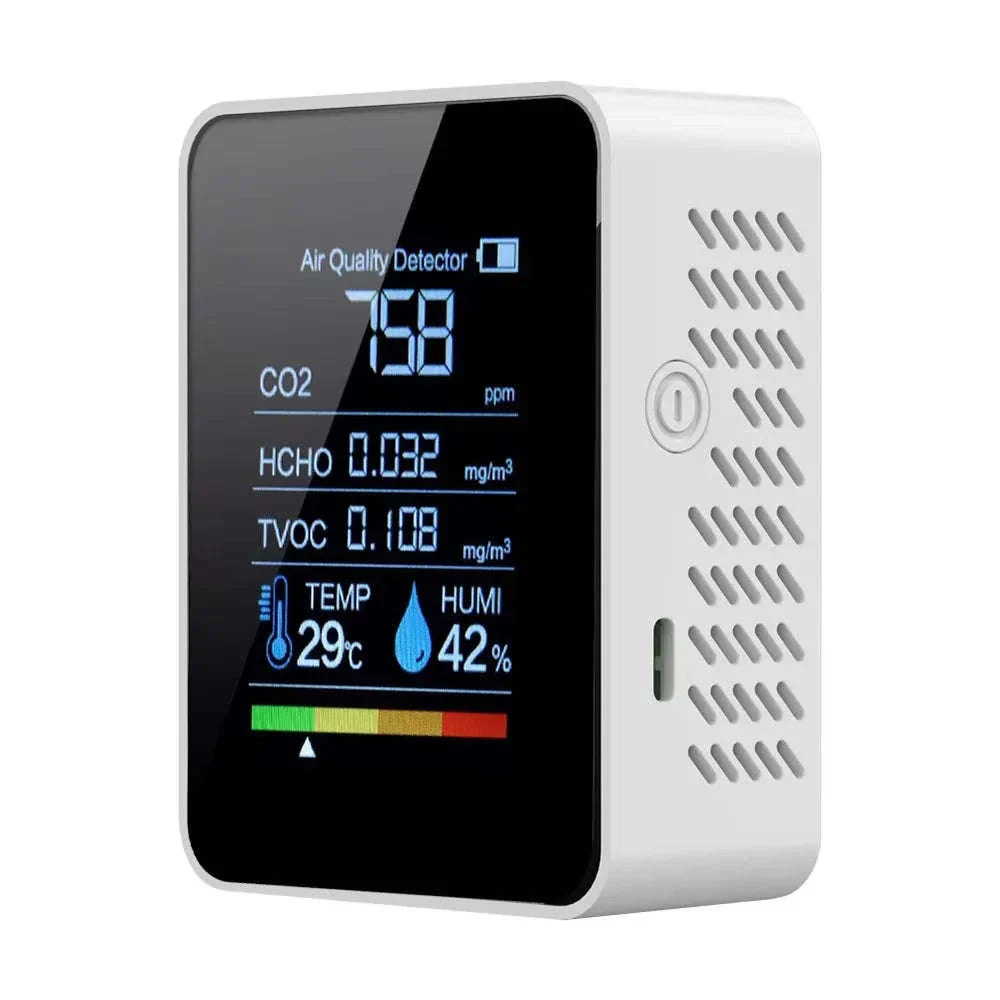 5-in-1 Air Quality Monitor with CO₂, TVOC & Formaldehyde Detection - Image 17