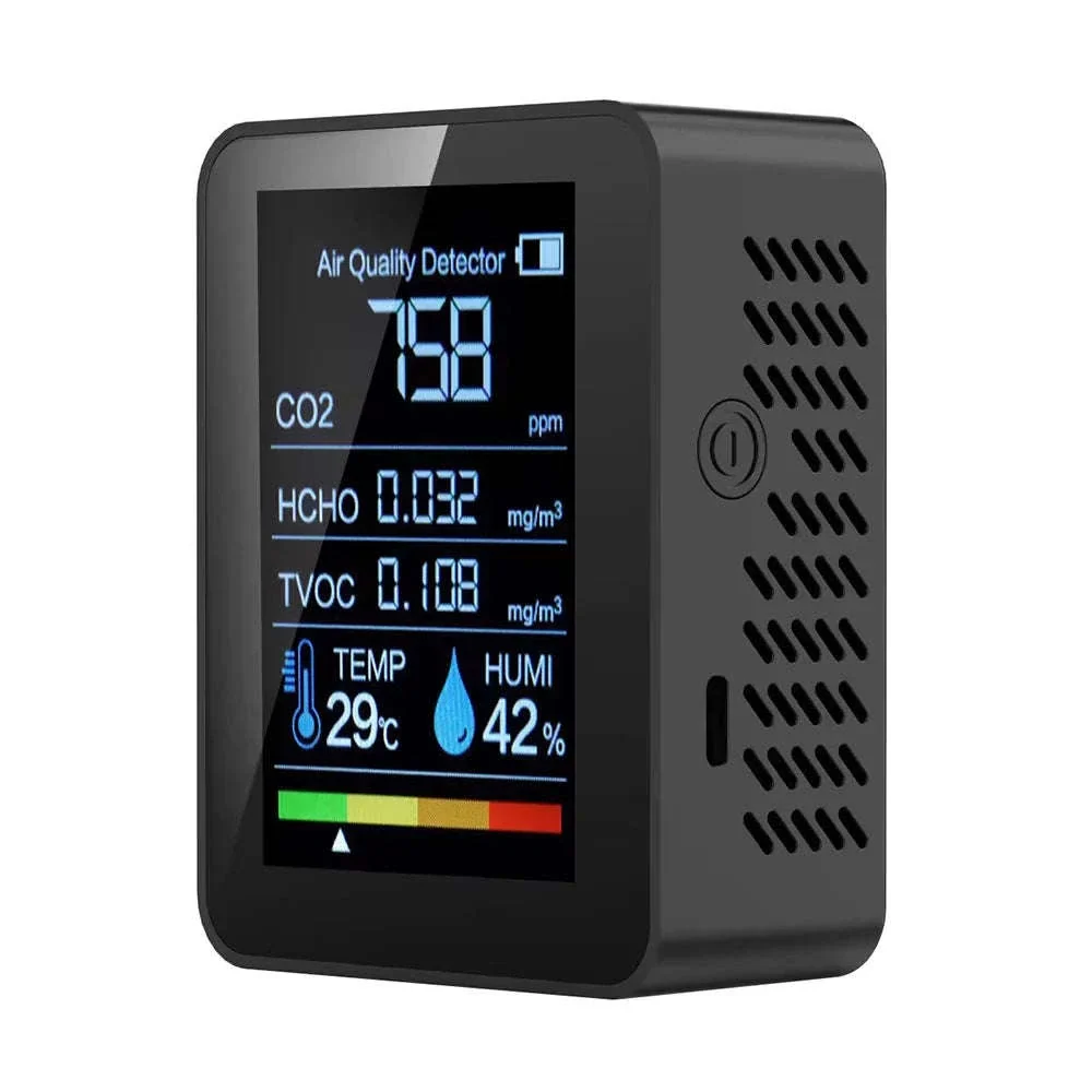 5-in-1 Air Quality Monitor with CO₂, TVOC & Formaldehyde Detection - Image 18