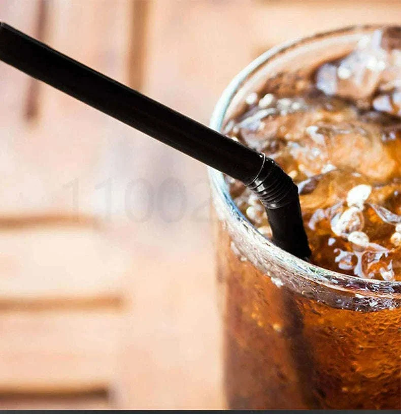 Colorful & Black Flexible Drinking Straws for Easier Sipping - Image 7