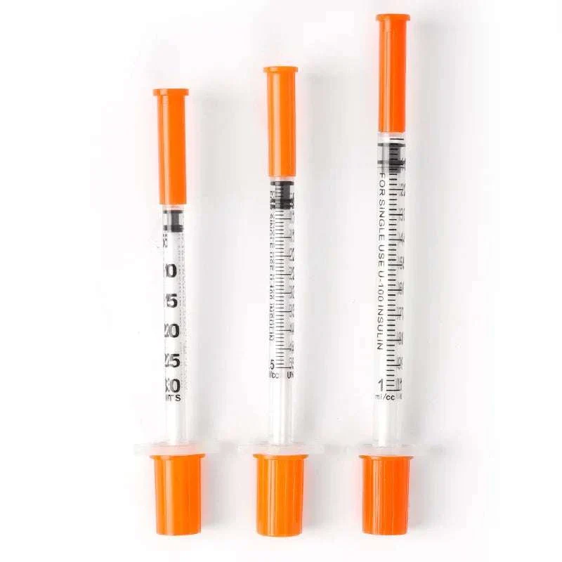 Disposable Veterinary Syringes 0.3–1ML with Needle (50/100 Pack)