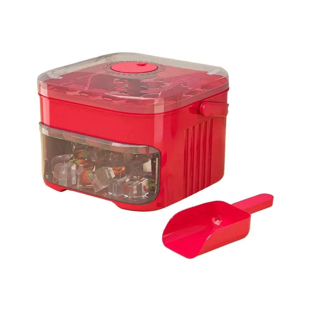 50-Cube Double Layer Ice Maker with Easy Press Release Lid - Image 12
