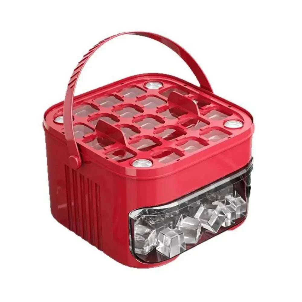 50-Cube Double Layer Ice Maker with Easy Press Release Lid - Image 8