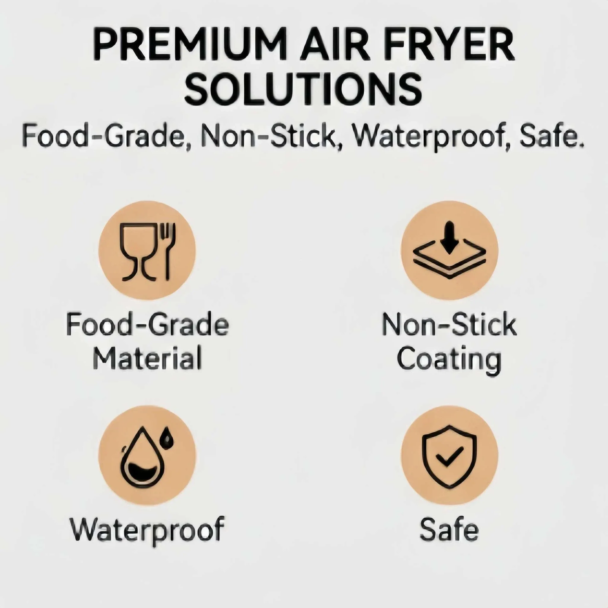 50pcs Air Fryer Liners 20cm Non-Stick Parchment Paper - Image 6