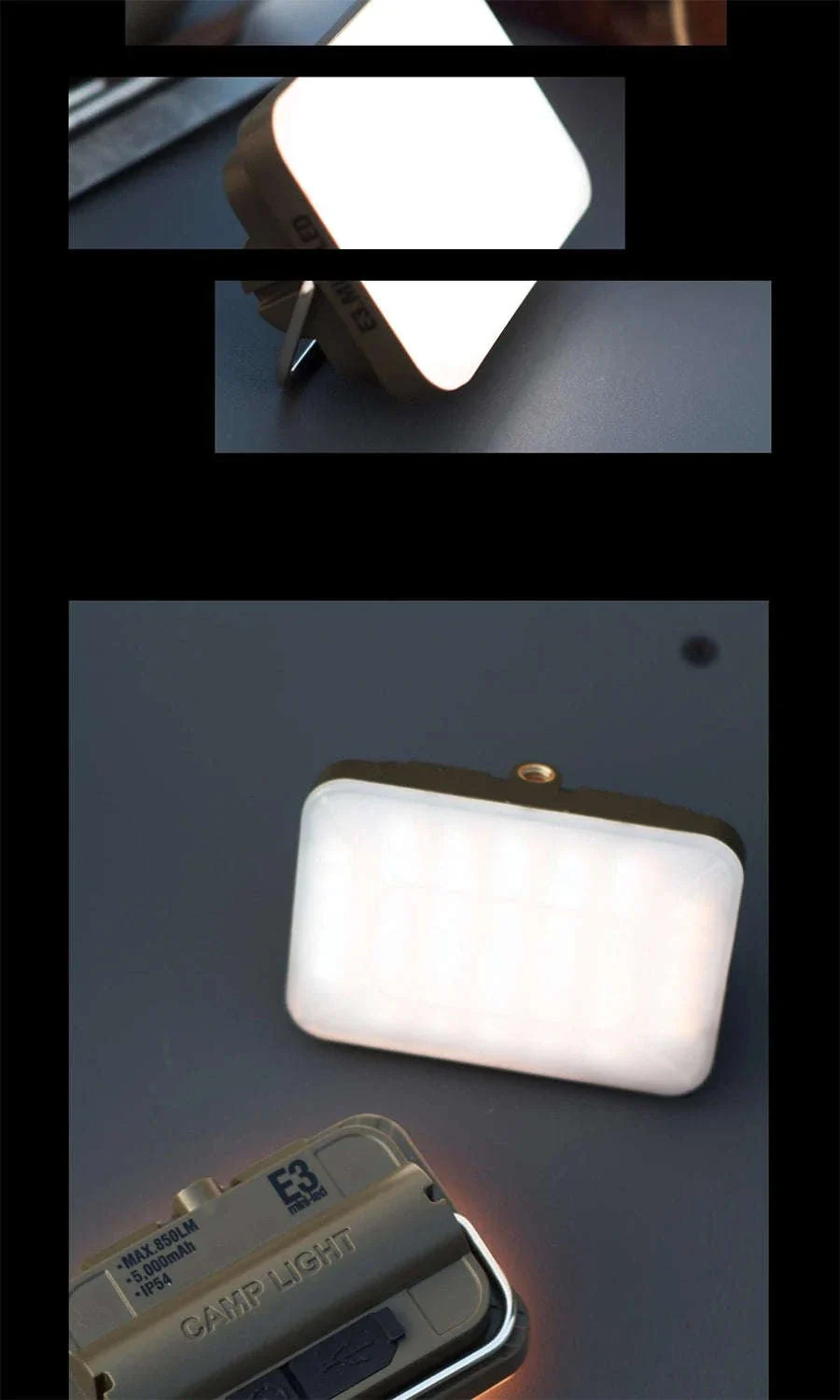 5000mAh LED Camping Tent Light Rechargeable Waterproof Portable Hanging Night Lamp - Image 7