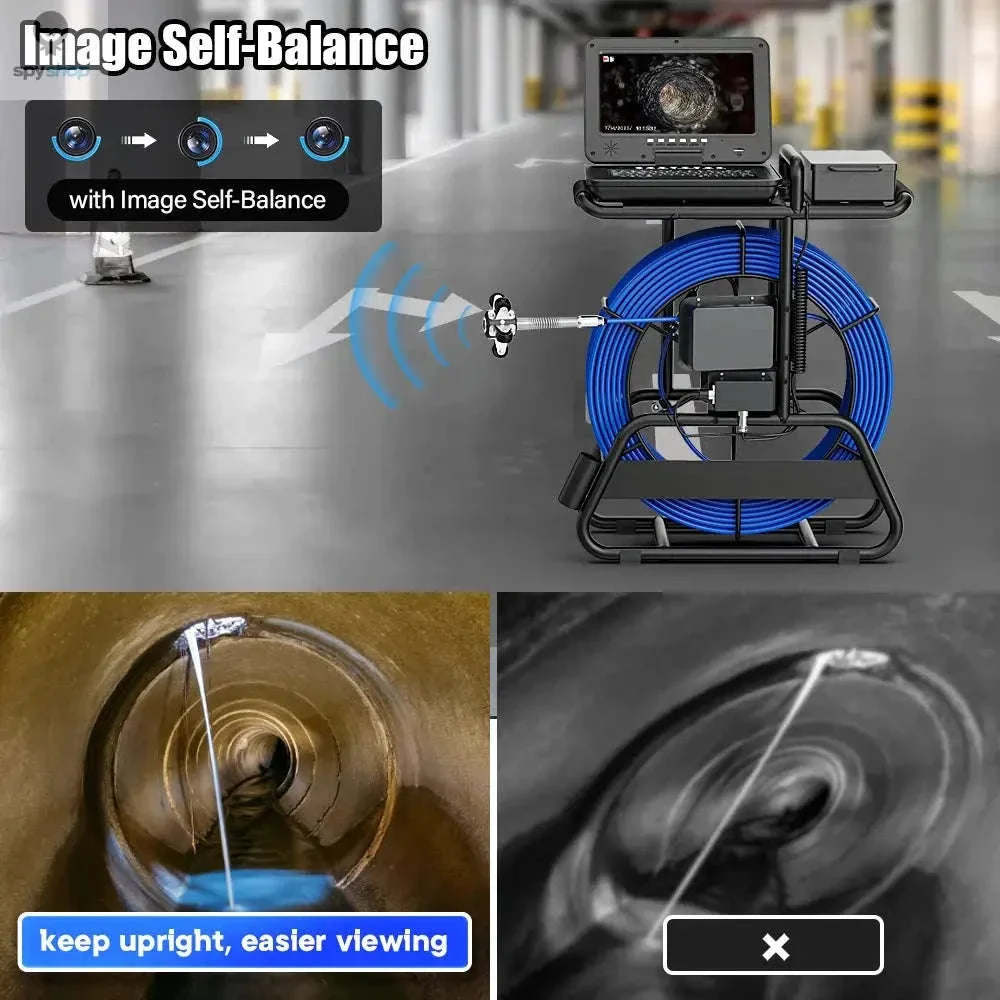 Sewer Pipe Inspection Camera with 10-Inch 1080P Monitor - Image 12