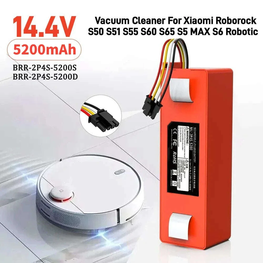 5200mAh Replacement Battery for Xiaomi and Roborock Vacuums - Image 2