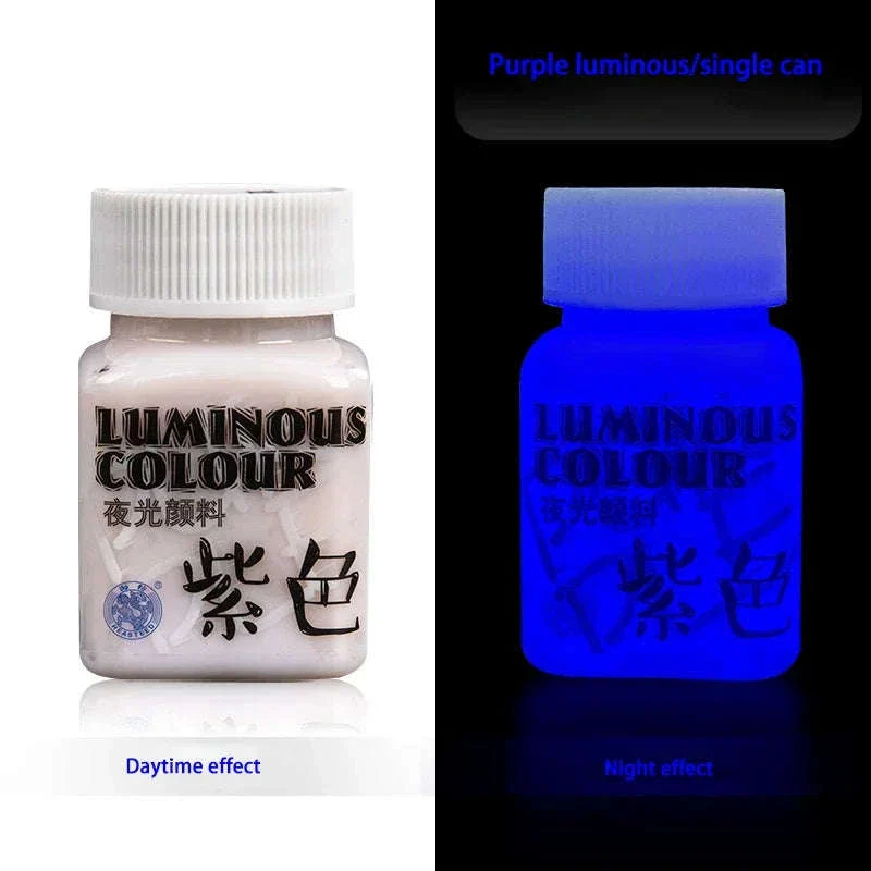 58ML Fluorescent Acrylic Pigment Glow in the Dark Paint - Image 32