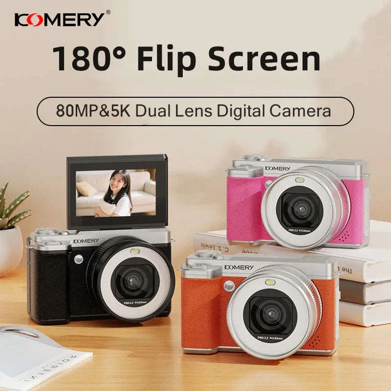 5K Digital Camera 80MP Dual Lens with Flip Screen & WiFi - Image 6