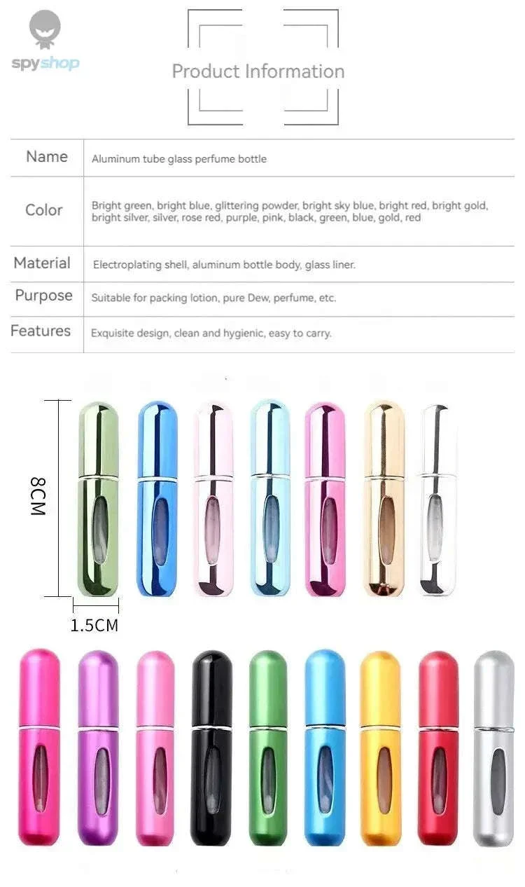 5ml Bottom-Fill Refillable Perfume Atomizer with Metal Case - Image 9