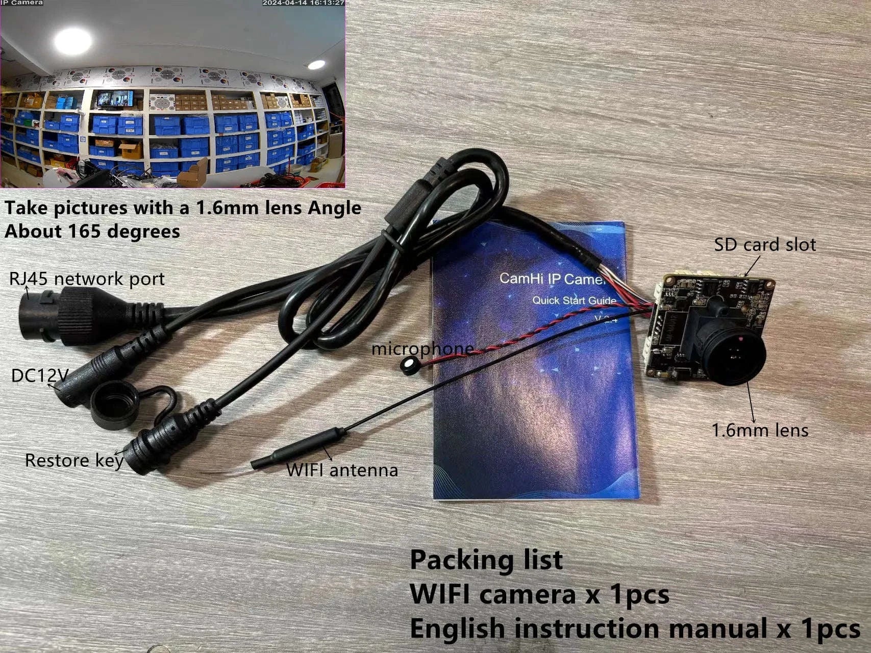5MP Mini Wireless IP Camera Module with SD Slot - Image 22