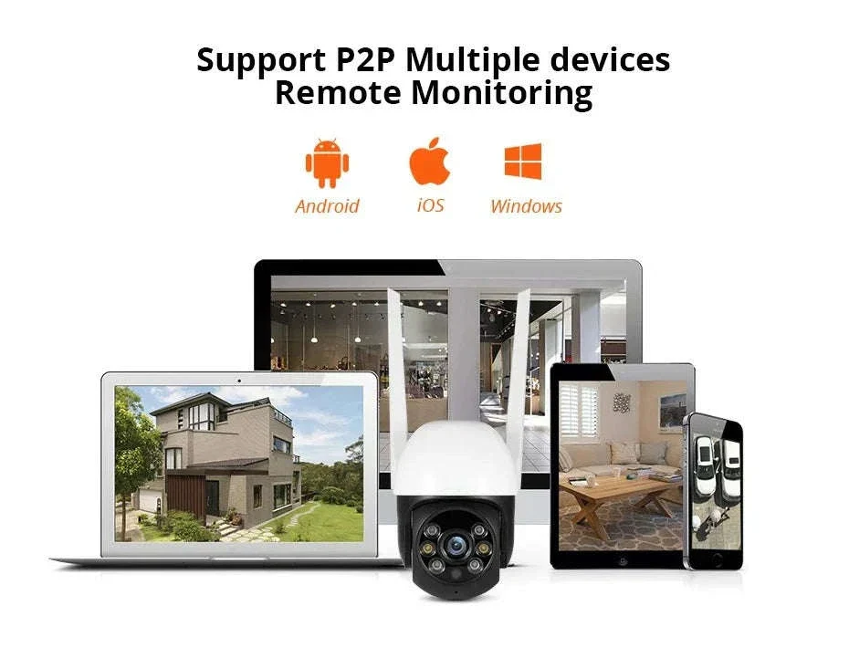 5MP PTZ WiFi Outdoor Security Camera with Auto Tracking & Night Vision - Image 15