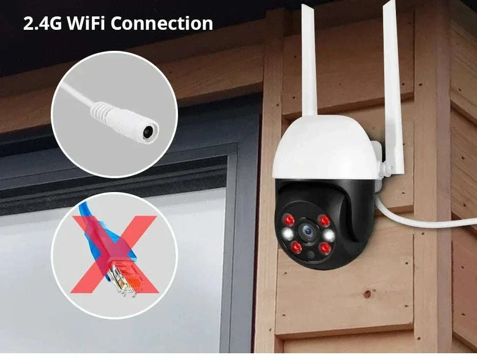 5MP PTZ WiFi Outdoor Security Camera with Auto Tracking & Night Vision - Image 8
