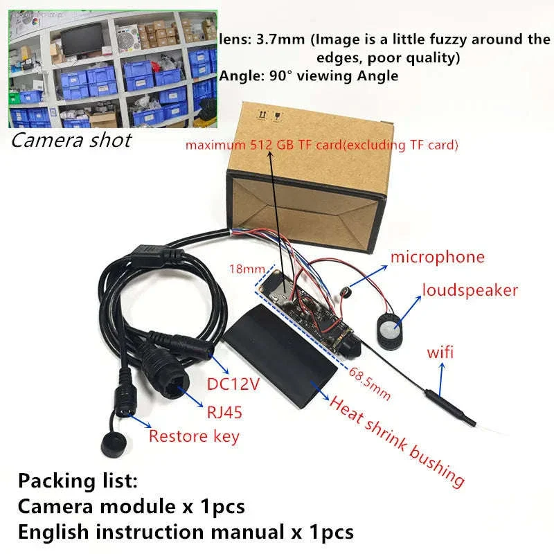 5MP WiFi Audio IP Camera Pinhole Security Module - Image 17