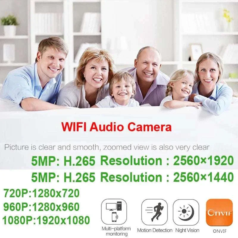 Mini WiFi Security Camera 1080P with 180° Panoramic View & Audio - Image 10