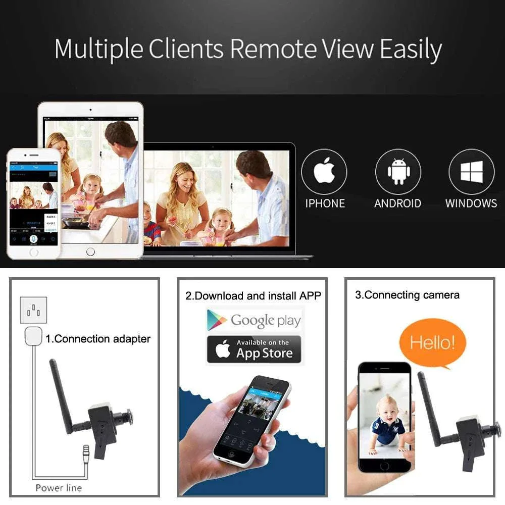 Mini WiFi Security Camera 1080P with 180° Panoramic View & Audio - Image 12