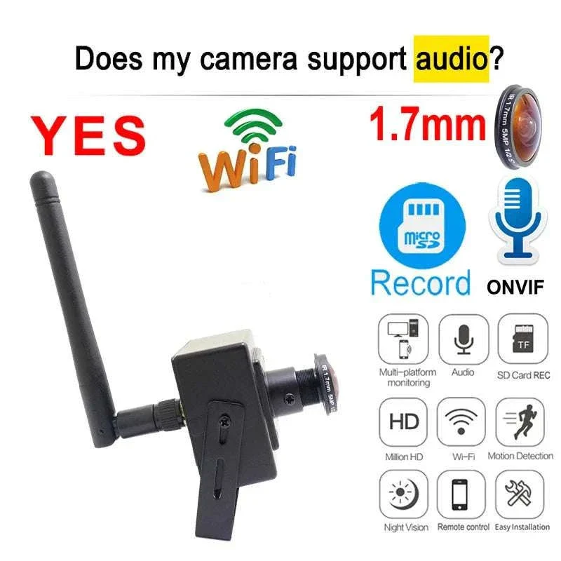 Mini WiFi Security Camera 1080P with 180° Panoramic View & Audio - Image 4