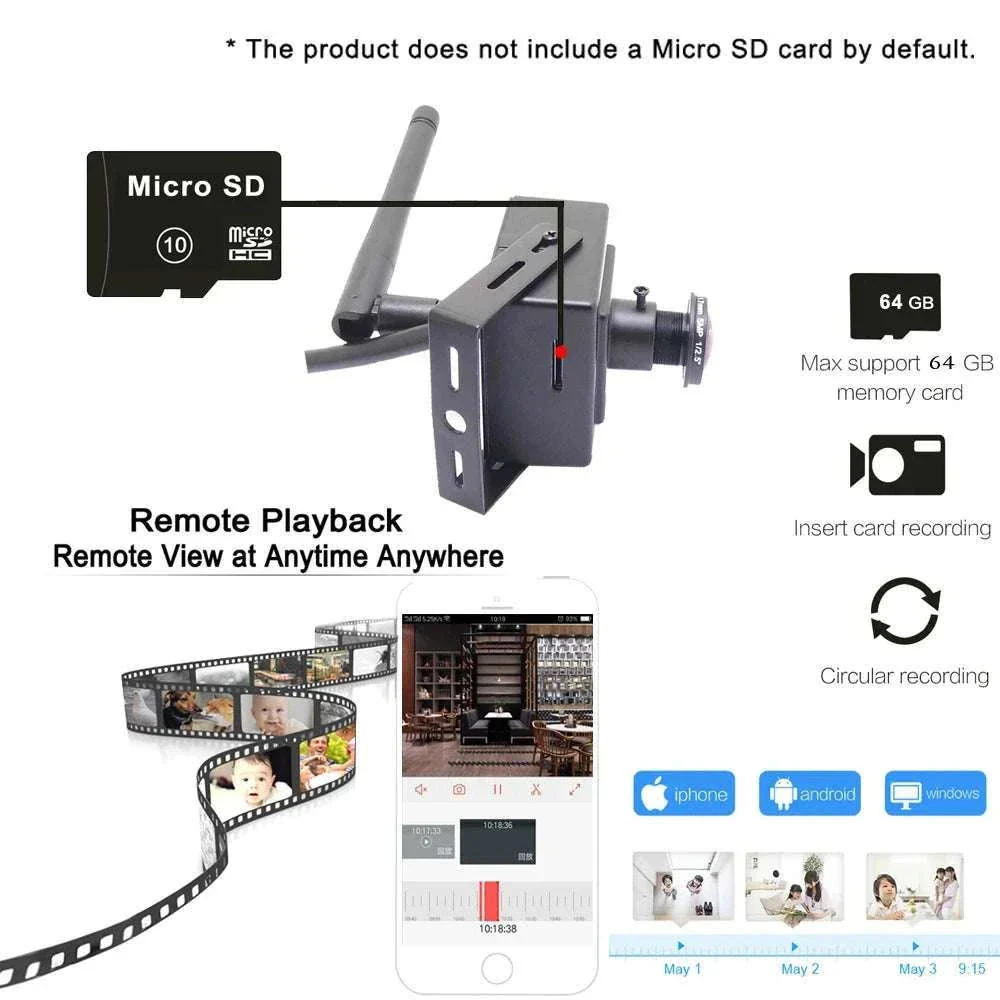 Mini WiFi Security Camera 1080P with 180° Panoramic View & Audio - Image 5