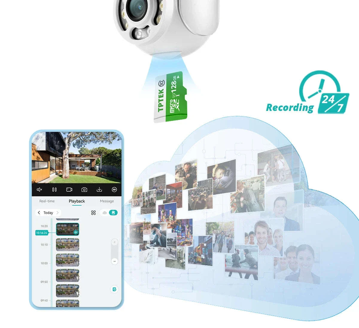 5MP WiFi PTZ Security Camera with AI Detection & Color Night Vision - Image 18