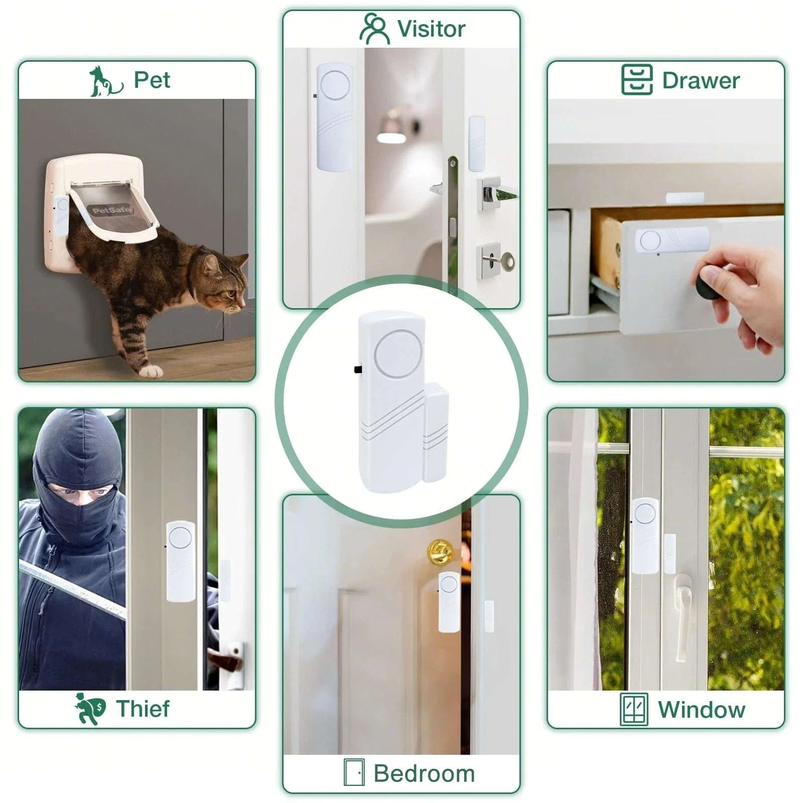 Wireless Door Window Sensor Alarm 95dB Anti-Theft Contact - Image 11