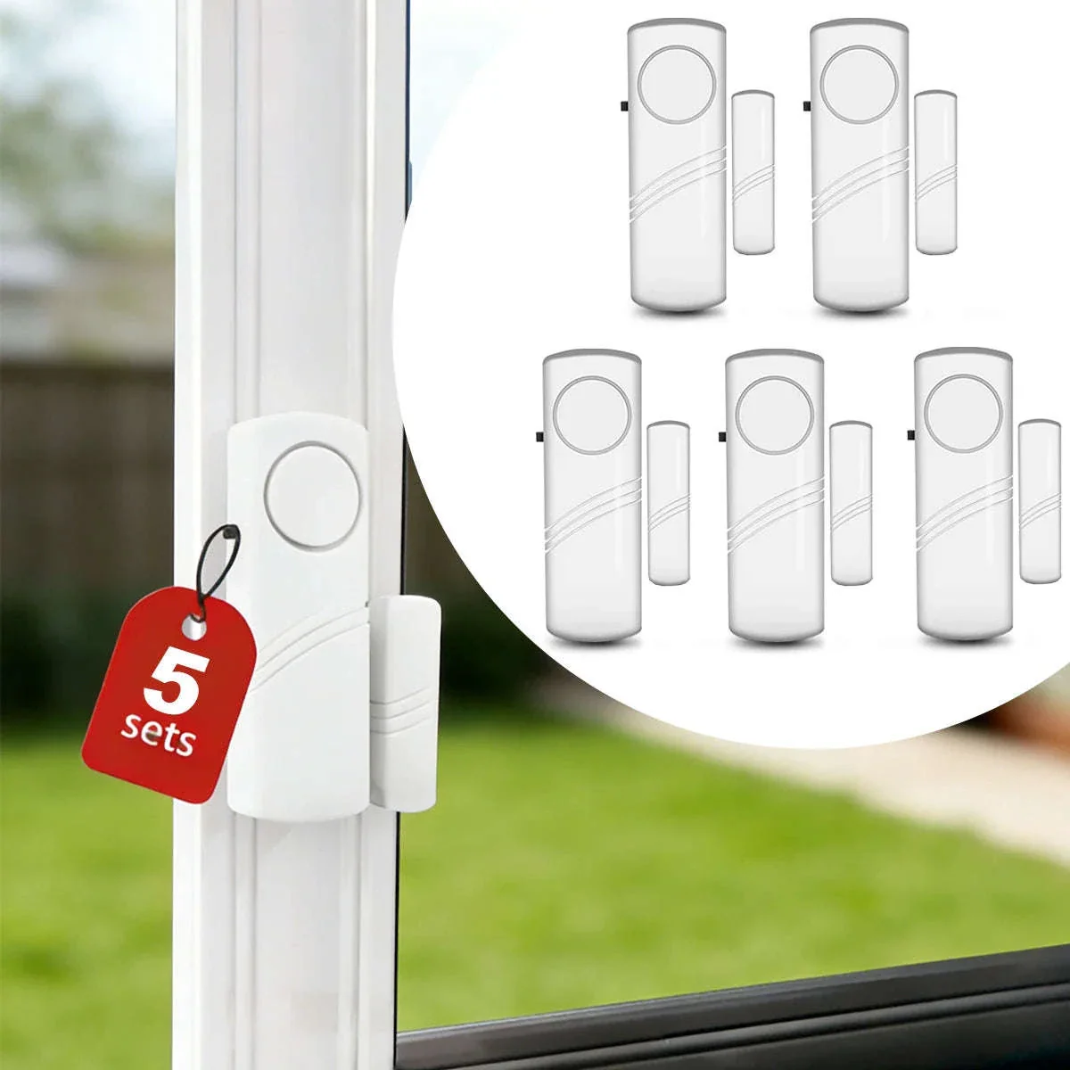 Wireless Door Window Sensor Alarm 95dB Anti-Theft Contact - Image 22