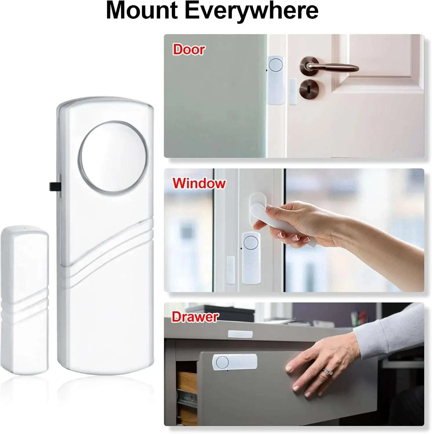 Wireless Door Window Sensor Alarm 95dB Anti-Theft Contact - Image 8