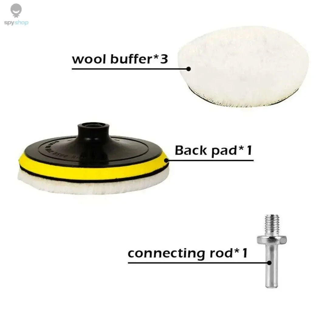 4 Inch Wool Polishing Pads for Drill Polisher - Image 3