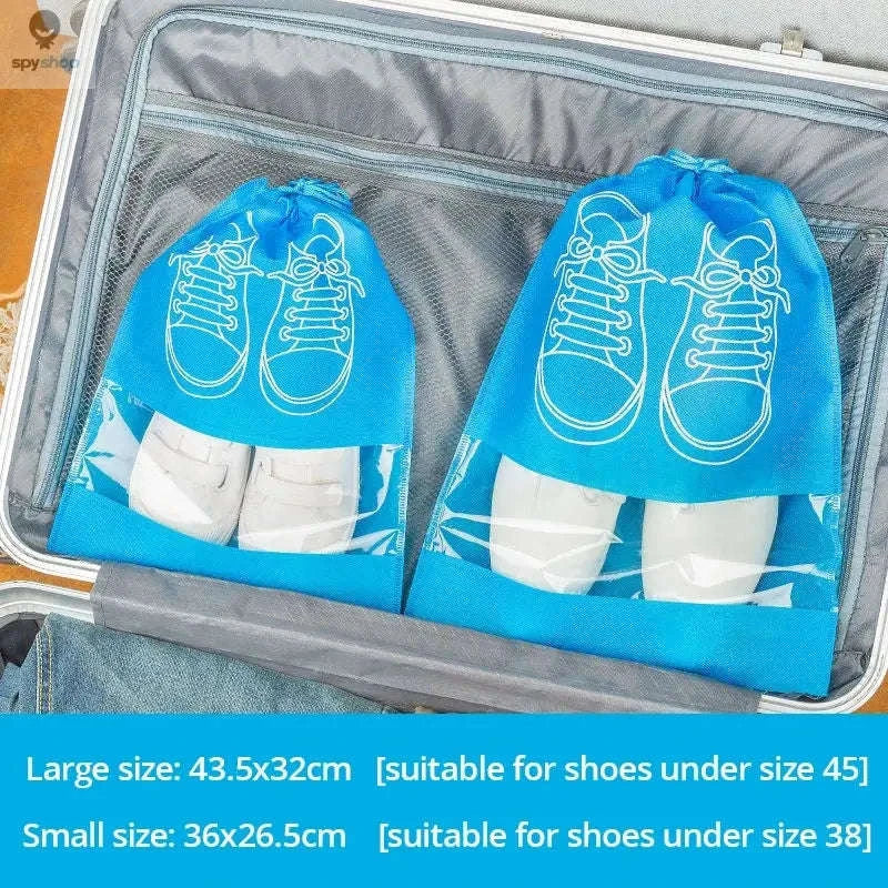 Travel Shoe Storage Bag Set 5-Pack Waterproof Organizers - Image 13