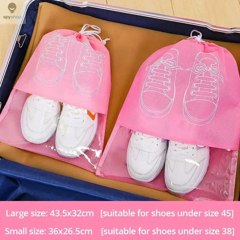 Travel Shoe Storage Bag Set 5-Pack Waterproof Organizers - Image 16