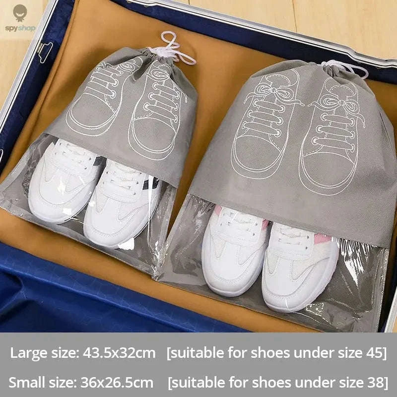 Travel Shoe Storage Bag Set 5-Pack Waterproof Organizers - Image 17