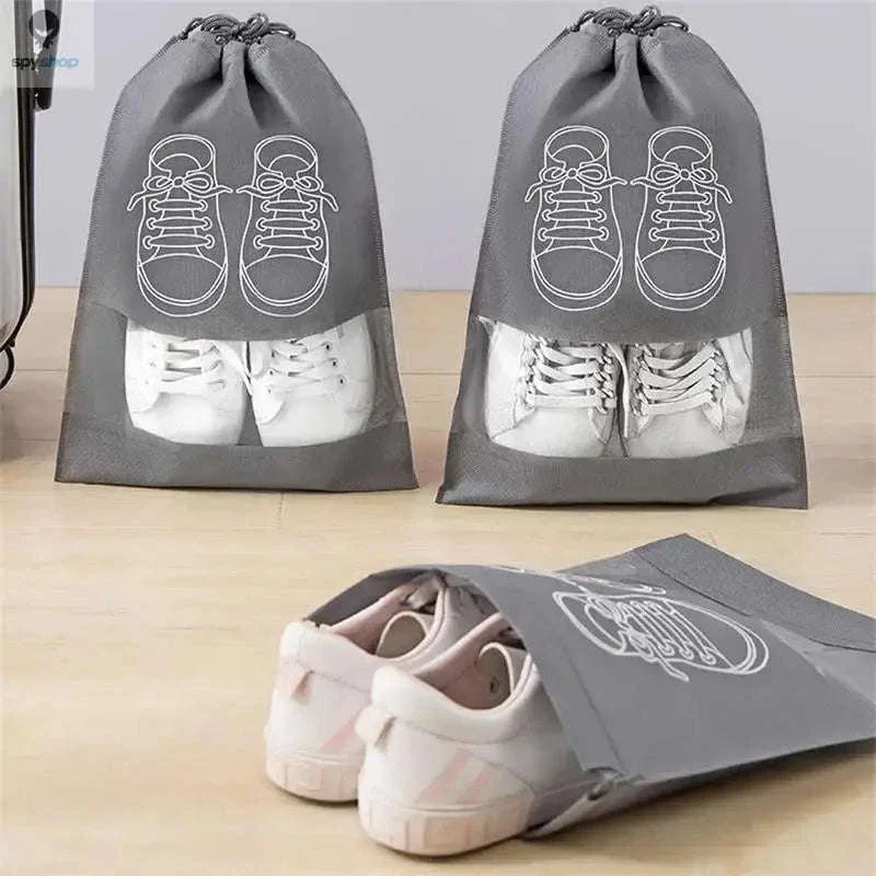 Travel Shoe Storage Bag Set 5-Pack Waterproof Organizers - Image 3