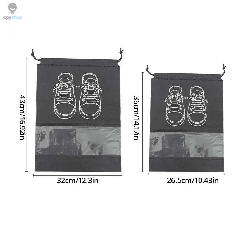 Travel Shoe Storage Bag Set 5-Pack Waterproof Organizers - Image 6