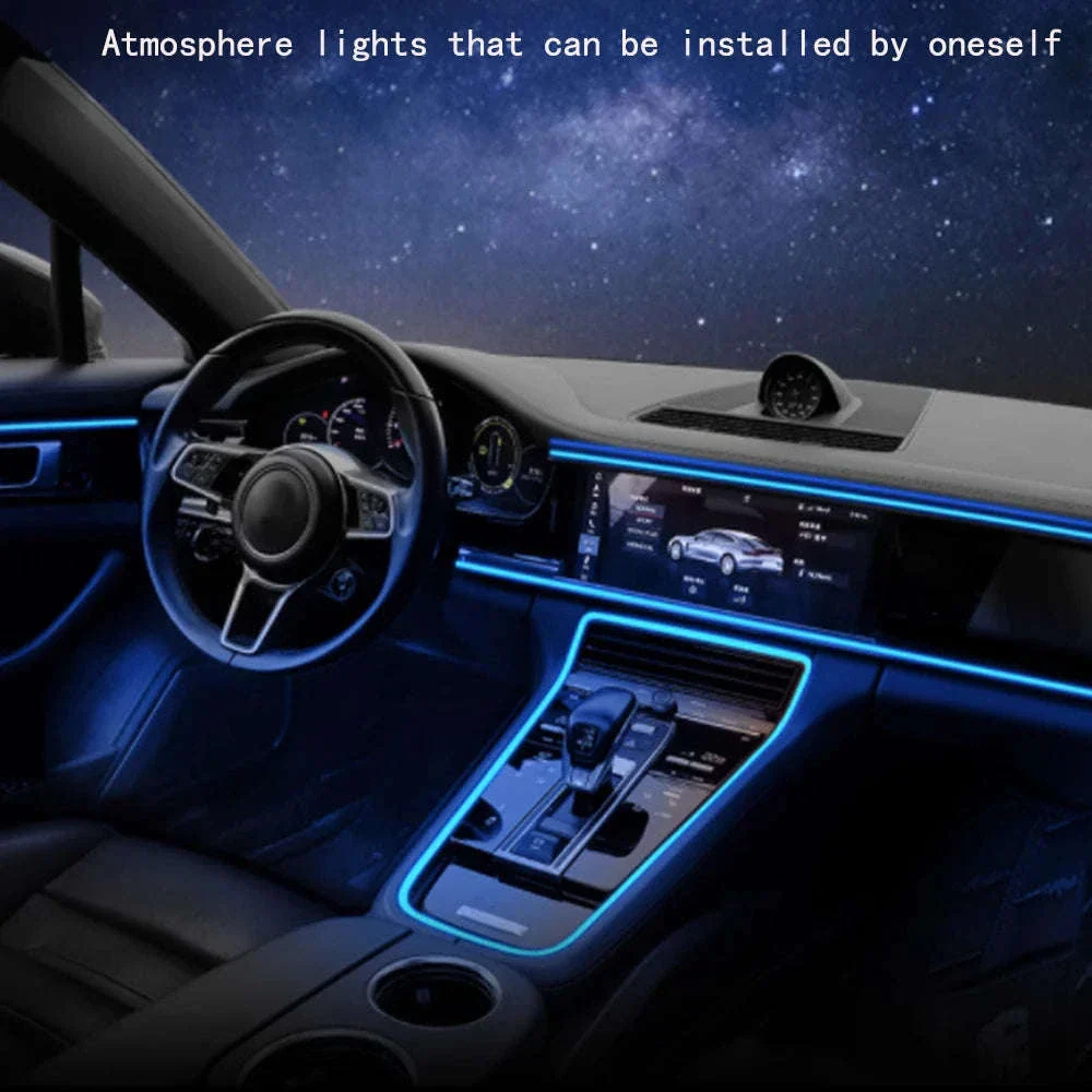 5V USB LED Strip Car Interior Ambient Light Tube - Image 3