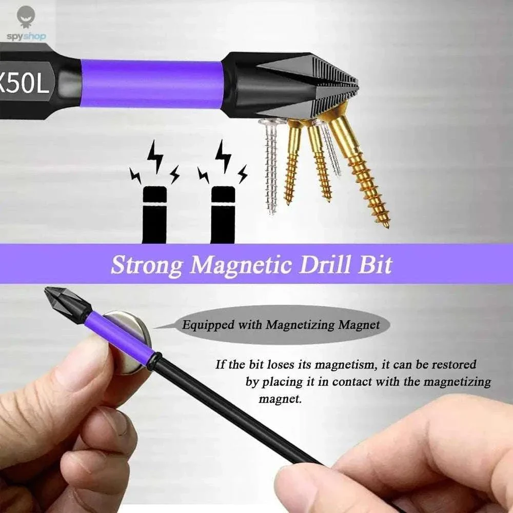 Magnetic Screwdriver Bit Set for Precise, Controlled Fastening - Image 3