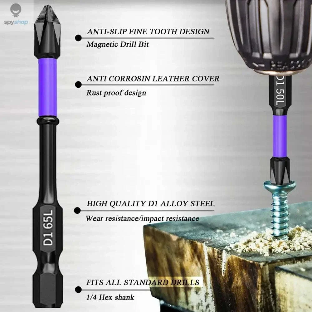 Magnetic Screwdriver Bit Set for Precise, Controlled Fastening - Image 4