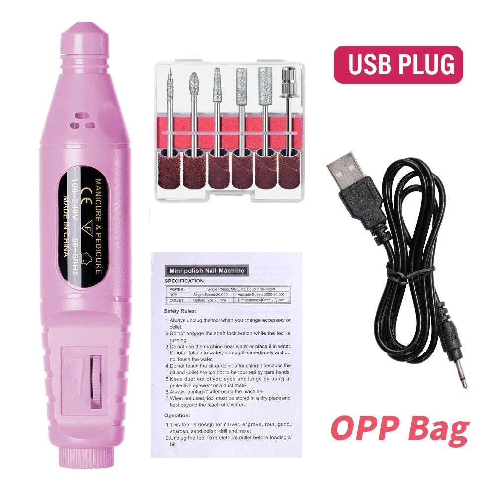 6-in-1 Electric Nail Drill Kit for At-Home Manicures - Image 12