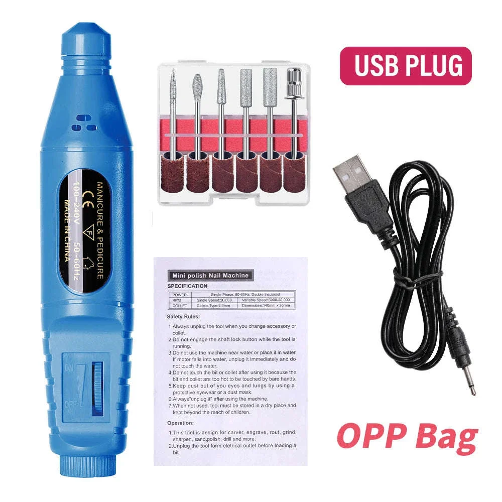6-in-1 Electric Nail Drill Kit for At-Home Manicures - Image 8
